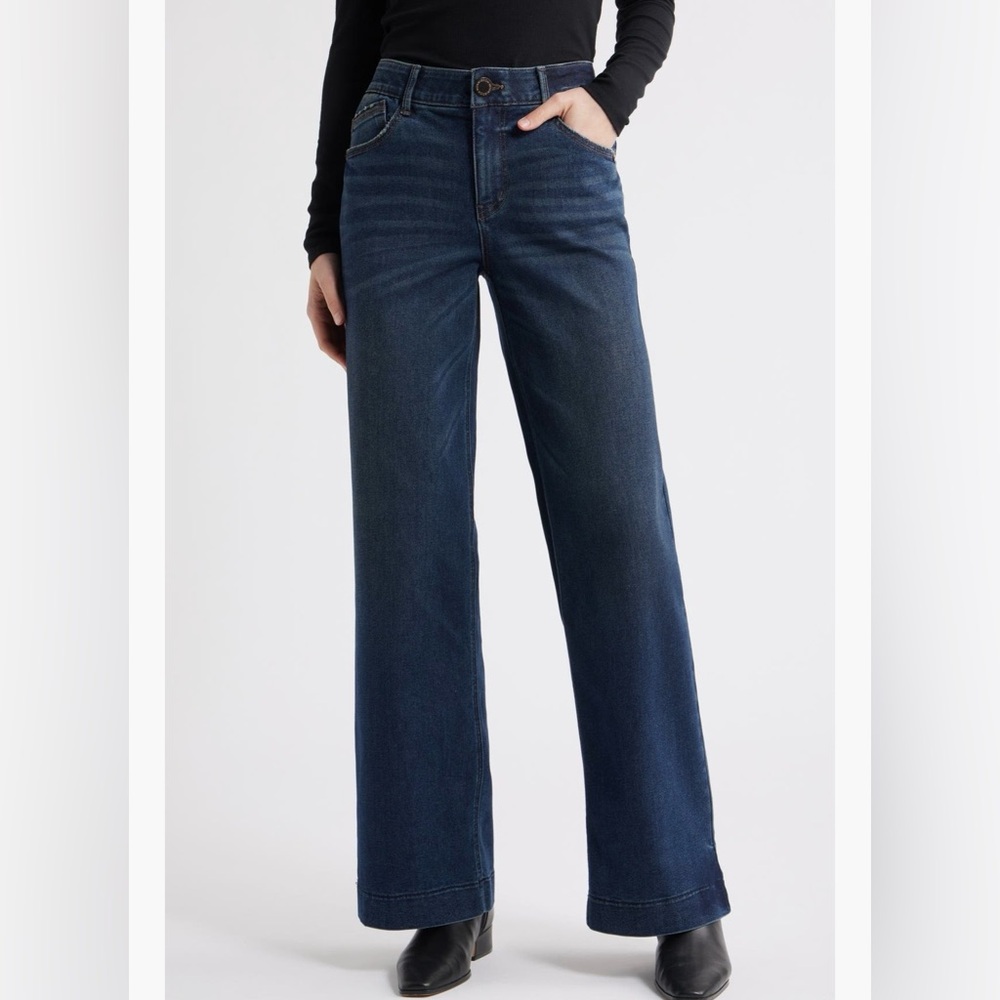 Wit & Wisdom Sam high waist wide leg jeans sz 0P